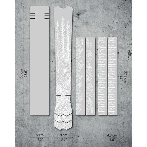 Immagine prodotto da DYEDBRO Pellicola Protettiva per Telaio MTB - OS Illustration - bianco