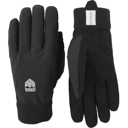 Foto de Hestra Guantes de Ciclismo de 5 Dedos - Windstopper Tracker - negro/negro