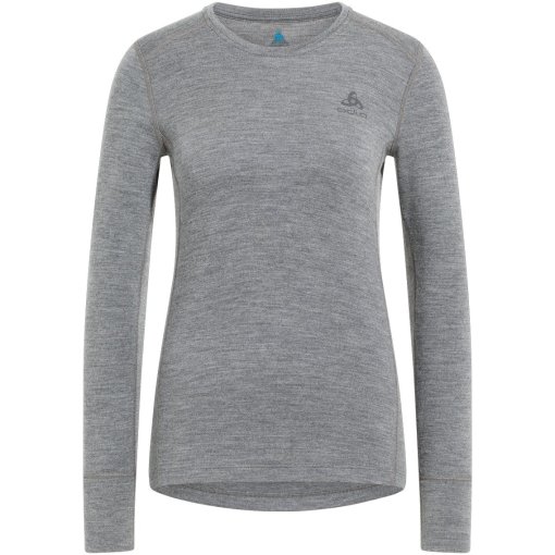 Photo produit de Odlo Maillot de Corps Manches Longues Femme - Natural Merino 260 Crew Neck - odlo steel grey melange