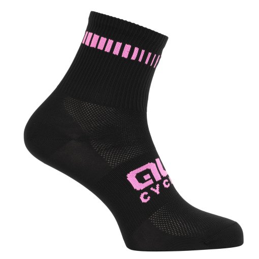 Foto de Alé Calcetines Unisex - Logo - black/fluo pink