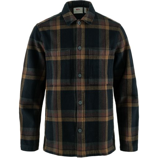 Foto de Fjällräven Chaqueta Hombre - Singi Flannel - dark navy/wood brown