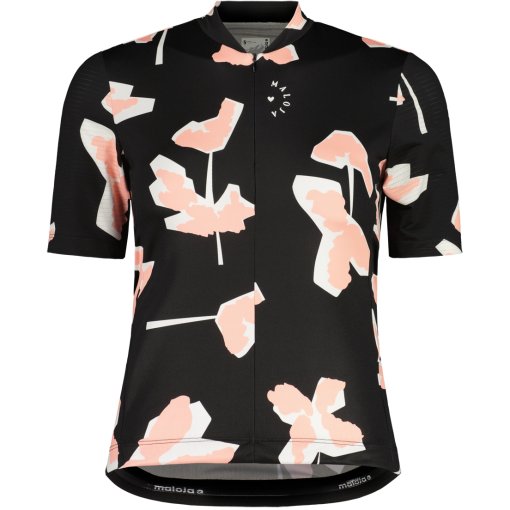 Picture of Maloja HochgallM. 1/2 Jersey Women - deep black sunleaf 1259