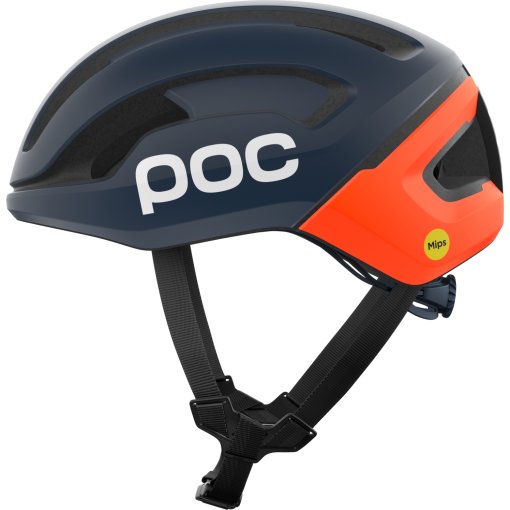 Omne Air MIPS Helm - 8826 Apatite Navy Matt/Fluorescent Orange Matt