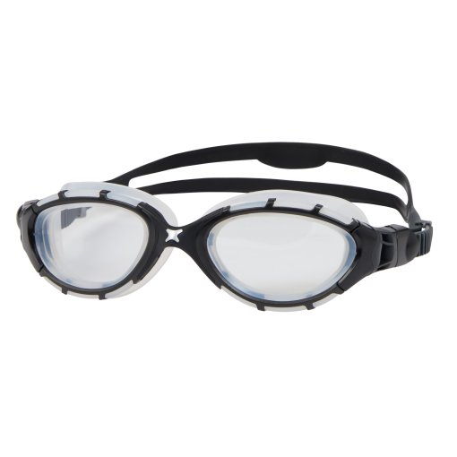 Picture of Zoggs Predator Flex Swimming Goggles - Regular Fit - Black/Grey - Clear