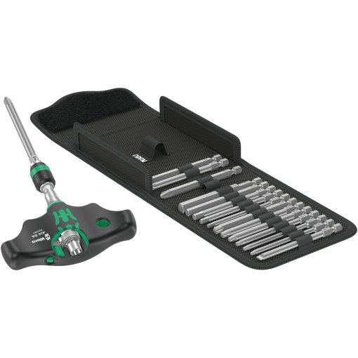 Immagine prodotto da Wera Set Punte con Impugnatura a T - Kraftform Kompakt 400 RA Set 1 - 17 Pezzi