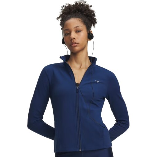 Picture of Under Armour Motion Full Zip Long Sleeve Women - Blackout Navy/White