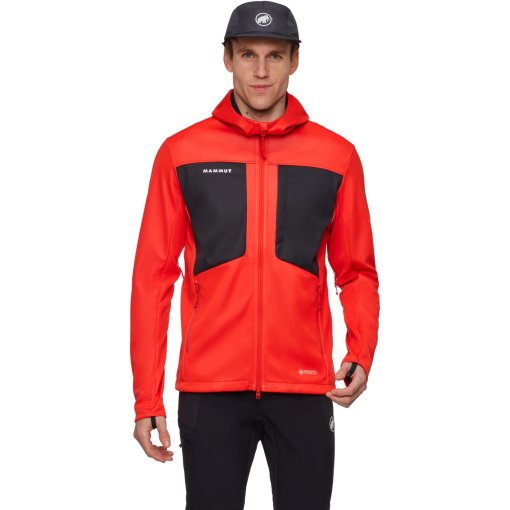 Foto de Mammut Chaqueta Softshell con Capucha Hombre - Ultimate VIII - mammut red-black