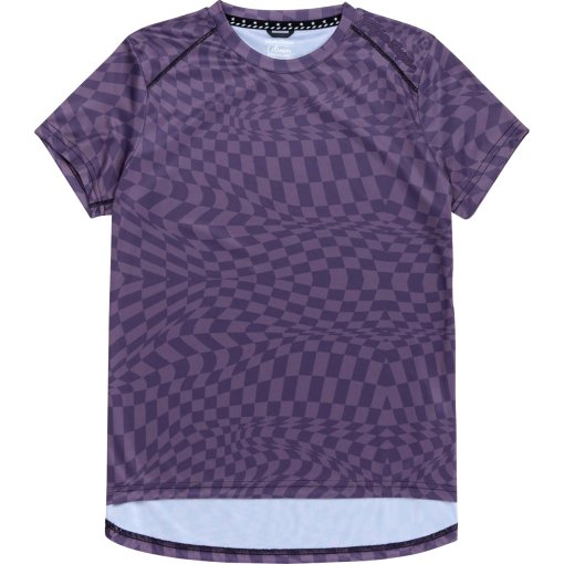 Foto de Troy Lee Designs Maillot de Manga Corta Mujer - Lilium - Twisted Checkers Deep Purple