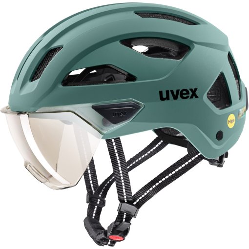 Picture of Uvex stride visor MIPS Bike Helmet - sage green matt/ltm. silver