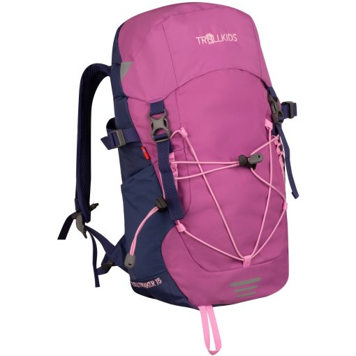 Photo produit de Trollkids Sac à Dos Enfant - Fjell Trekker 15L - Mallow Pink/Violet Blue/Wild Rose
