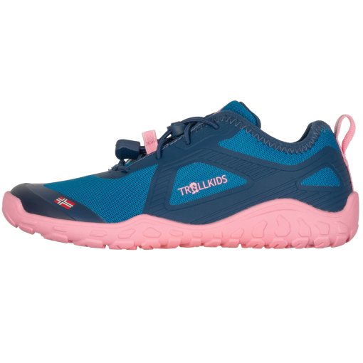 Photo produit de Trollkids Skanden Hiker Chaussures pour pieds nus pour enfants - Madeira Blue/Peony Rose