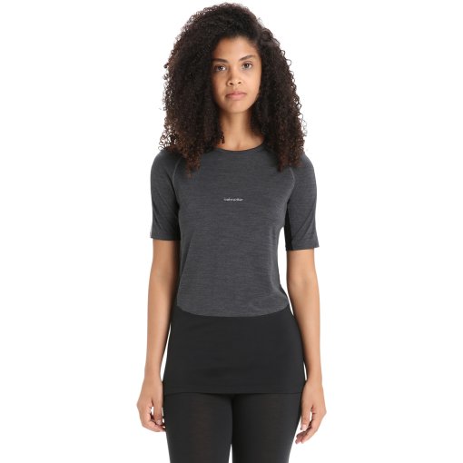 Immagine prodotto da Icebreaker Canottiera Donna - 125 ZoneKnit™ Merino - Jet Hthr/Black/Metro Hthr