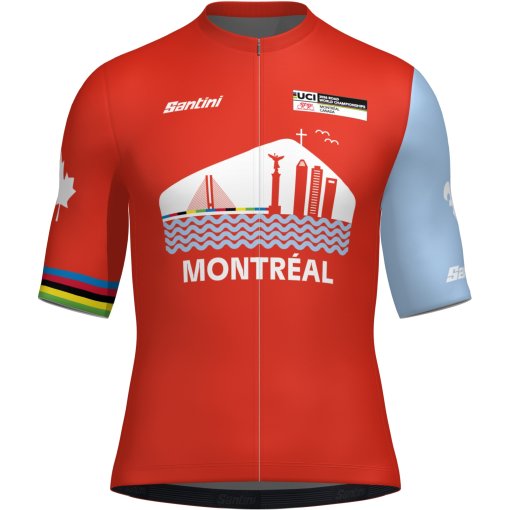 Picture of Santini UCI Road World Championships Montréal Short Sleeve Jersey Unisex EC94075CMONTR26 - print