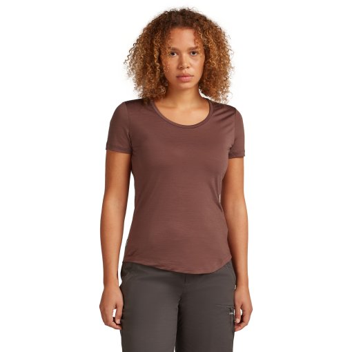 Foto de Icebreaker Camiseta Mujer - Merino 125 Cool-Lite™ Sphere III Scoop - Carob