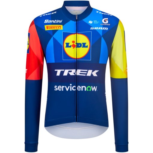 Productfoto van Santini Team Lidl-Trek 2026 Fan Line Shirt met lange mouwen voor heren RE218675C26LT - print