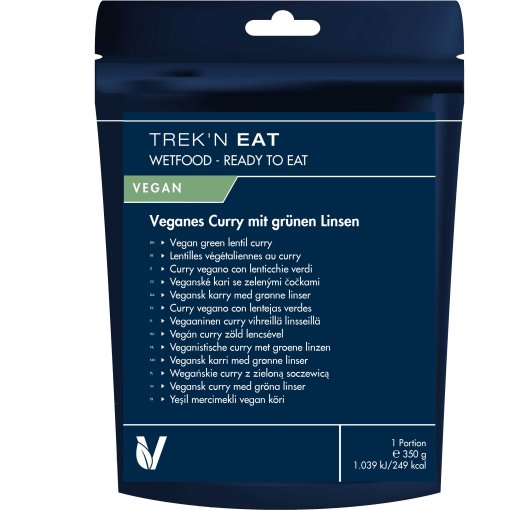 Produktbild von Trek&#039;N Eat Veganes Curry mit grünen Linsen - Wetfood - 350g