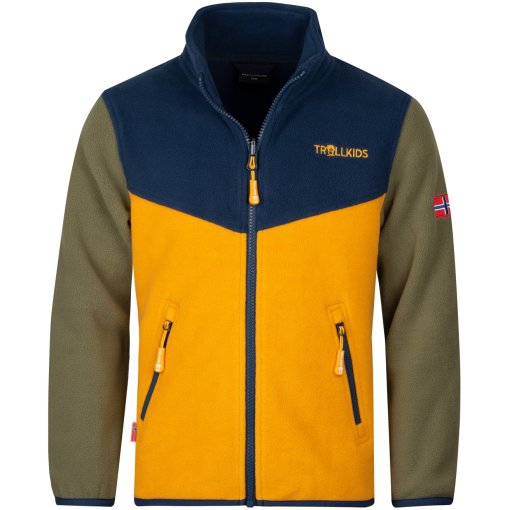 Foto de Trollkids Chaqueta Niño - Oppdal XT - Moss/Golden Yellow/Mystic Blue