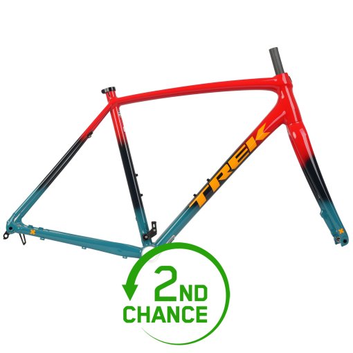 Foto de Trek Kit de Cuadro Cyclocross - CROCKETT DISC - 2025 - Radioactive Red to Navy to Teal Fade - Producto Reacondicionado - SC001