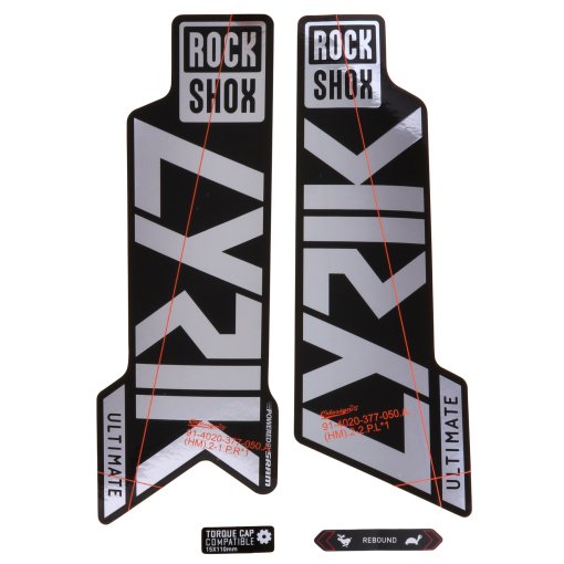 Immagine prodotto da RockShox Decal Kit per 27.5/29&quot; Lyrik Ultimate - gloss polar foil per high gloss black (2021)