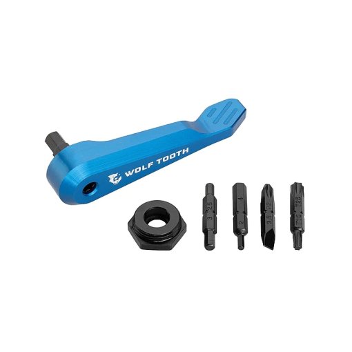 Photo produit de Wolf Tooth Outil Multifonction Axle Handle - bleu