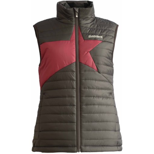 Foto de Zimtstern Chaleco Acolchado Mujer - Astraz Evo - Pirate Black/Windsor Wine