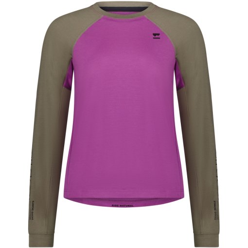 Immagine prodotto da Mons Royale Maglia a Maniche Lunghe Donna - Tarn Merino - purple bolt / walnut