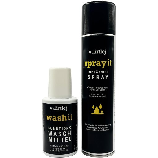 Immagine prodotto da Dirtlej Detersivo + Spray Impregnante - Care Package | Wash It + Spray It