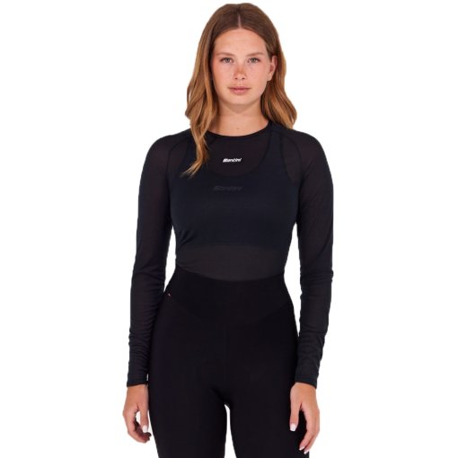 Foto de Santini Camiseta Interior Manga Larga Unisex - Dry BM005GLLDRY2R - negro NE