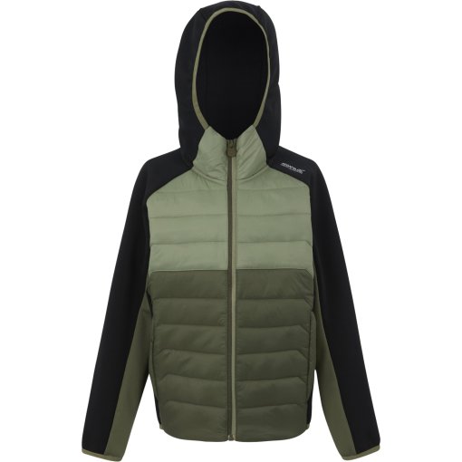Foto de Regatta Chaqueta Niños - Kielder Hybrid IX - Black/Oil Green/Olive Night ZML