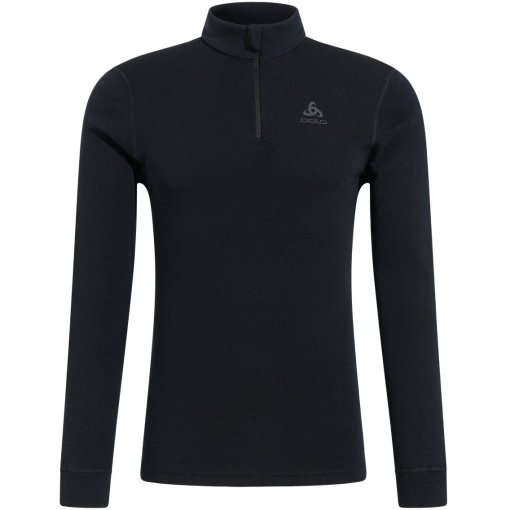 Foto de Odlo Camiseta Interior Manga Larga Hombre - Natural Merino 260 Half-Zip - negro