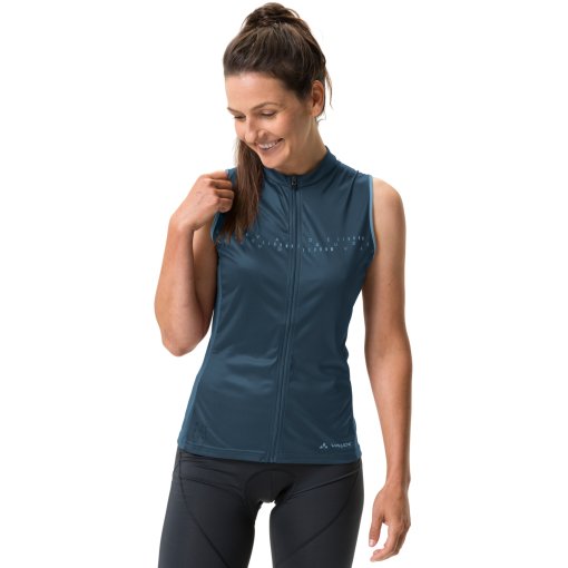 Foto de Vaude Maillot sin Mangas Mujer - Posta Full Zip - dark sea uni