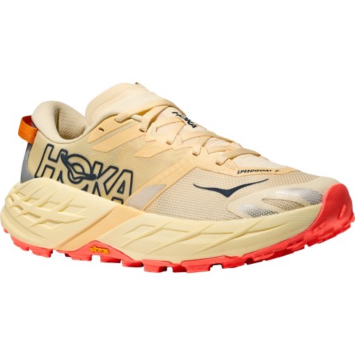 Kuva tuotteesta Hoka Speedgoat 7 Juoksukengät Naiset - vintage yellow / neon flame