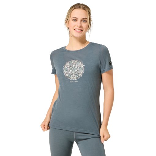Billede af SUPER.NATURAL Ornament T-shirt til kvinder - Stormy Weather/Jade/Tapioca Gl