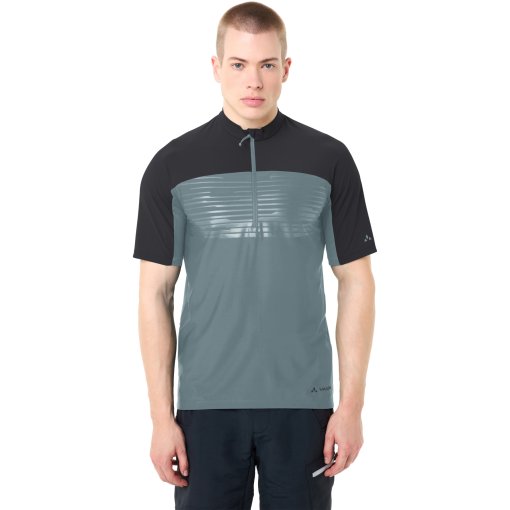 Photo produit de Vaude T-Shirt Manches Courtes Homme - Qimsa Pro Half-Zip - heron