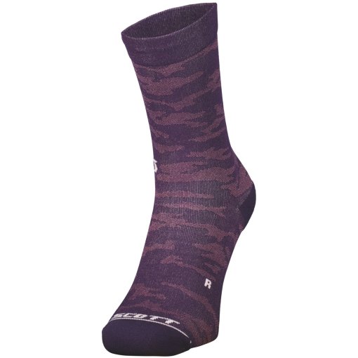 Kuva tuotteesta SCOTT Trail Camo Crew Sukat - Kompressio - dark purple/white