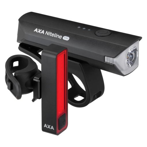 Produktbild von AXA Niteline 550 Beleuchtungsset - ohne StVZO - schwarz