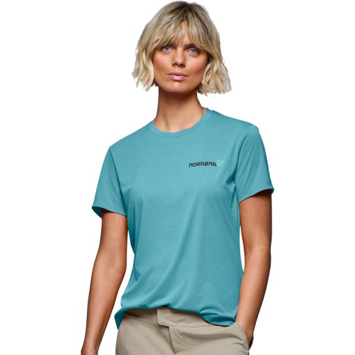 Produktbild von Norrona femund tech T-Shirt Damen - Aqua Haze