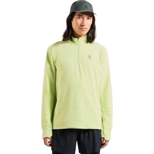 Foto de Odlo Camiseta Running Hombre - Essentials Thermal Half-Zip - shadow lime