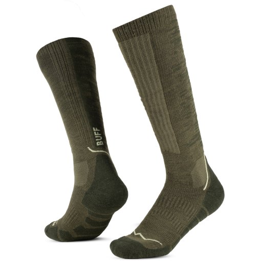 Photo produit de Buff® Merino HW Over the Calf Chaussettes - O2 Olive Green