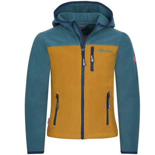 Produktbild von Trollkids Stavanger Jacke Kinder - Stormy Blue/Mustard