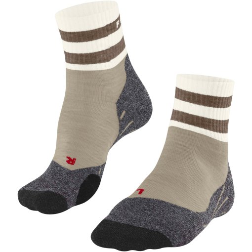 Photo produit de Falke Chaussettes de Trekking Femme - TK2 Explore Short - beige melange 4043
