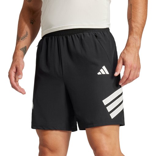 Foto de adidas Pantalon corto 7&quot; Hombre - Icon 3-Stripes Gym - negro/blanco JE5673