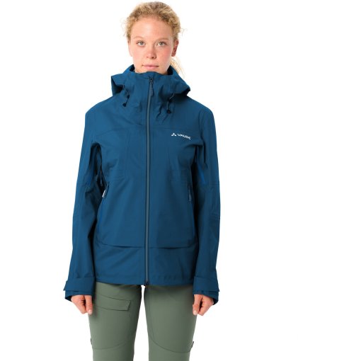 Productfoto van Vaude Croz Alpine 3L Jacket Women - shore blue uni