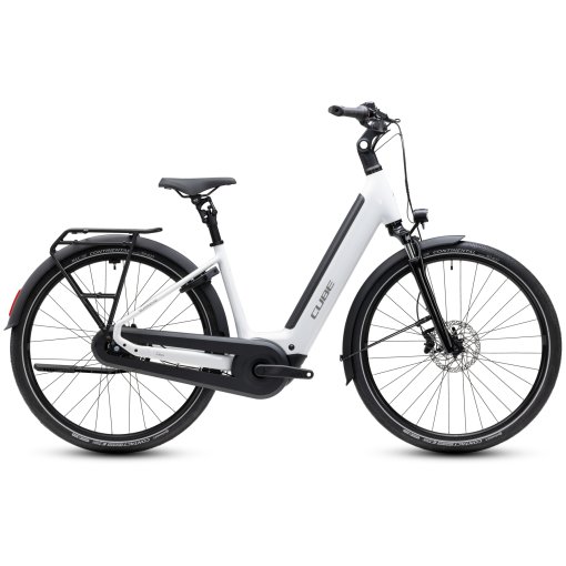 Picture of CUBE SUPREME RT HYBRID Comfort EX 600 - Easy Entry - Electric Bike - 2027 - 28&quot; - metallicwhite / reflex