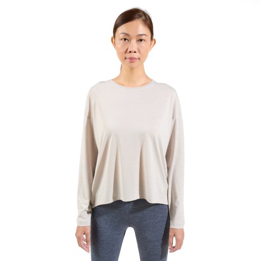 Foto de Odlo Camiseta de Manga Larga Mujer - Active 365 Natural Blend - silver cloud melange