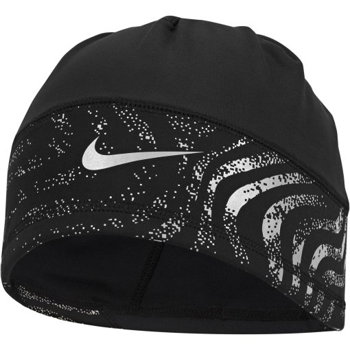 Productfoto van Nike U Dri-Fit Terra Uncuffed Reflective Beanie Unisex - black/silver 045