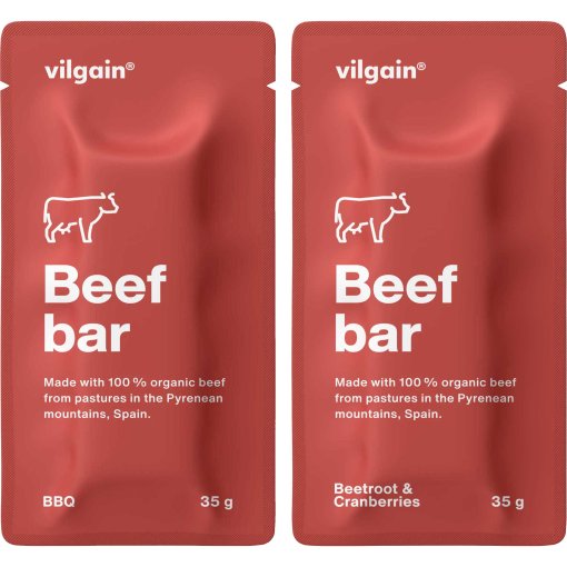 Productfoto van Vilgain Beef Bar -  BIO Snack met vleeseiwitten - 35g