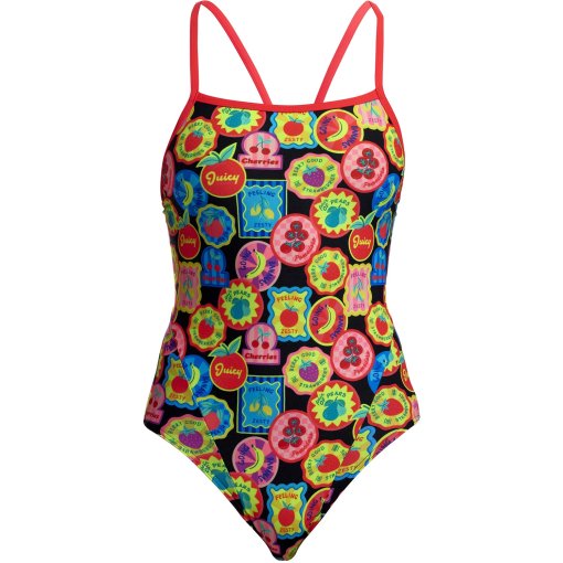 Photo produit de Funkita Single Strap Eco Maillot de bain une pièce pour femmes - Berry Good