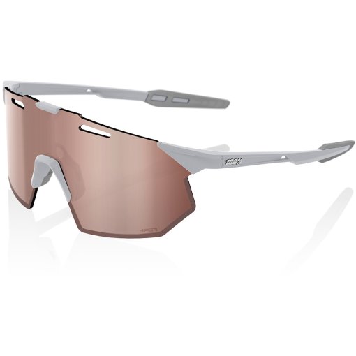 Foto de 100% Gafas - Hypercraft SQ - Matte Stone Grey - HiPER Crimson Silver Mirror | Clear