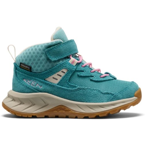 Photo produit de KEEN Hightrail Mid Chaussures de randonnée imperméables pour enfants - Brittany Blue/Cashmere Rose